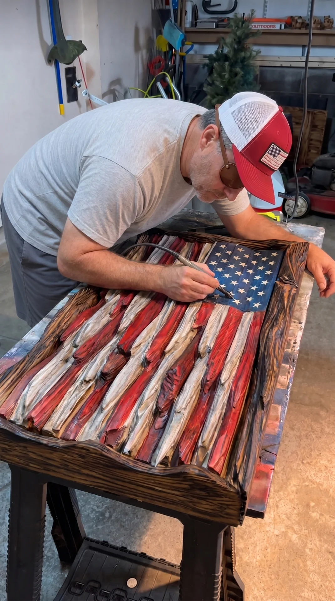 Last Day FlashSale -53% OFF -Wooden American Flag BUY 2 FREE SHIPPING