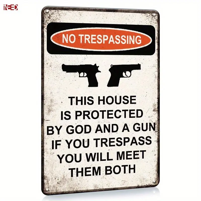  This Week Special Offer49% OFF⚡No Trespassing This House Is Protected Sign🔥BUY MORE FREE MORE🎁