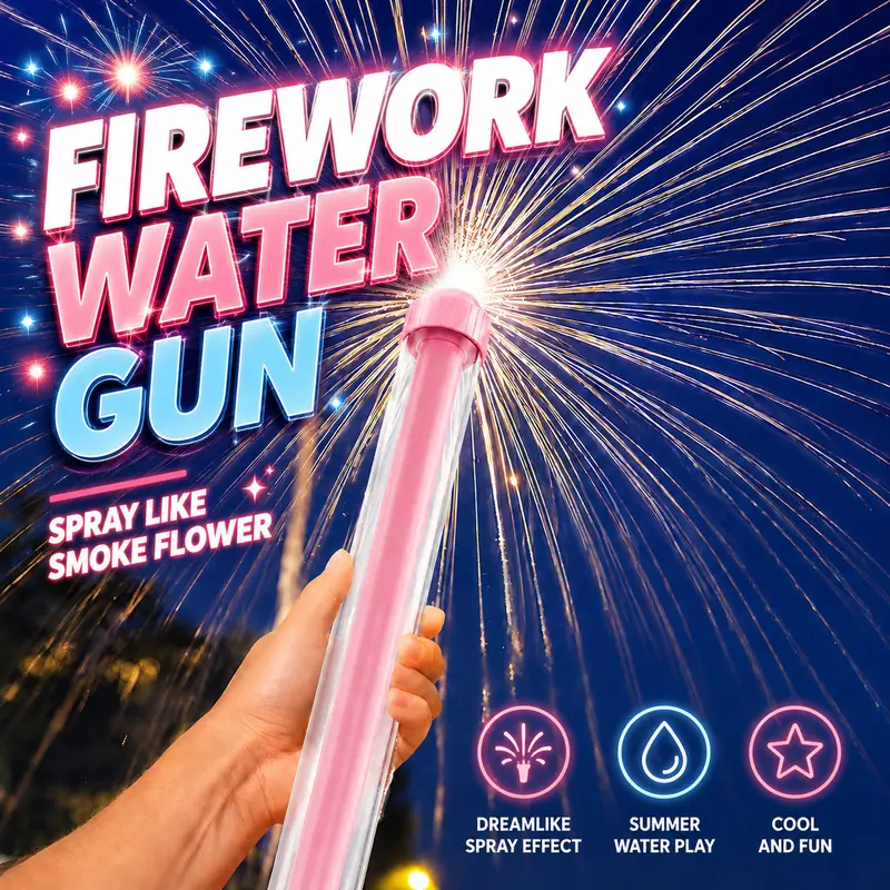 2026 Summer Hot Sale 49% OFF🔥Firework Water Gun🎁BUY MORE FREE MORE