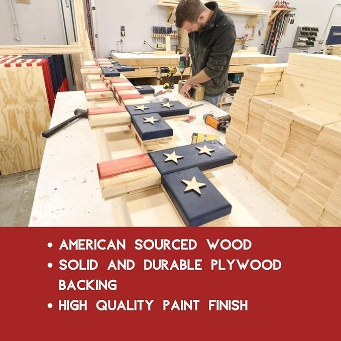 This Week Special Offer 49% OFF🔥Handmade American Wooden Flag Memorial Cross🎁Buy 2 Free shipping