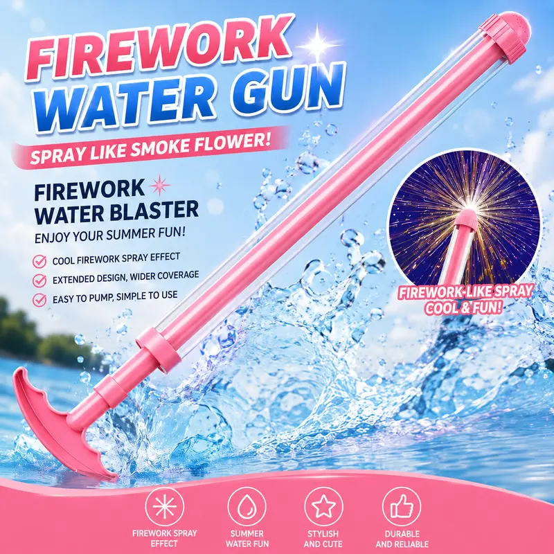 2026 Summer Hot Sale 49% OFF🔥Firework Water Gun🎁BUY MORE FREE MORE