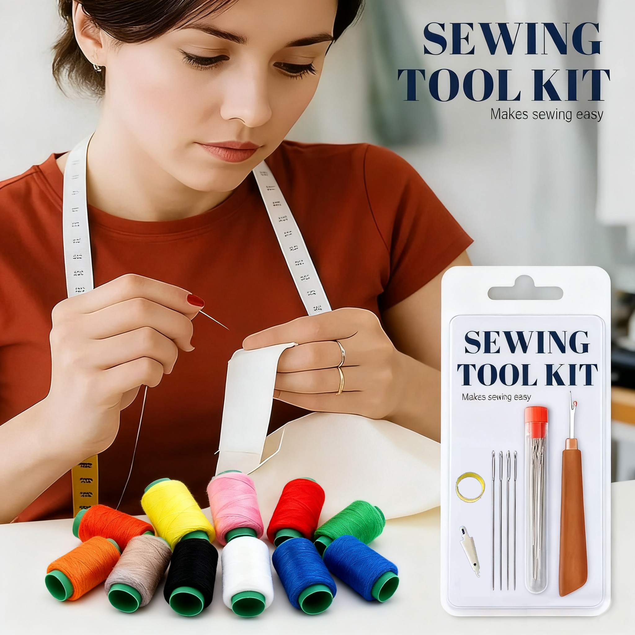 🎄Christmas-Sale 49%Off❤34PCS Big Eye Steel Needles Set🎁BUY MORE FREE MORE