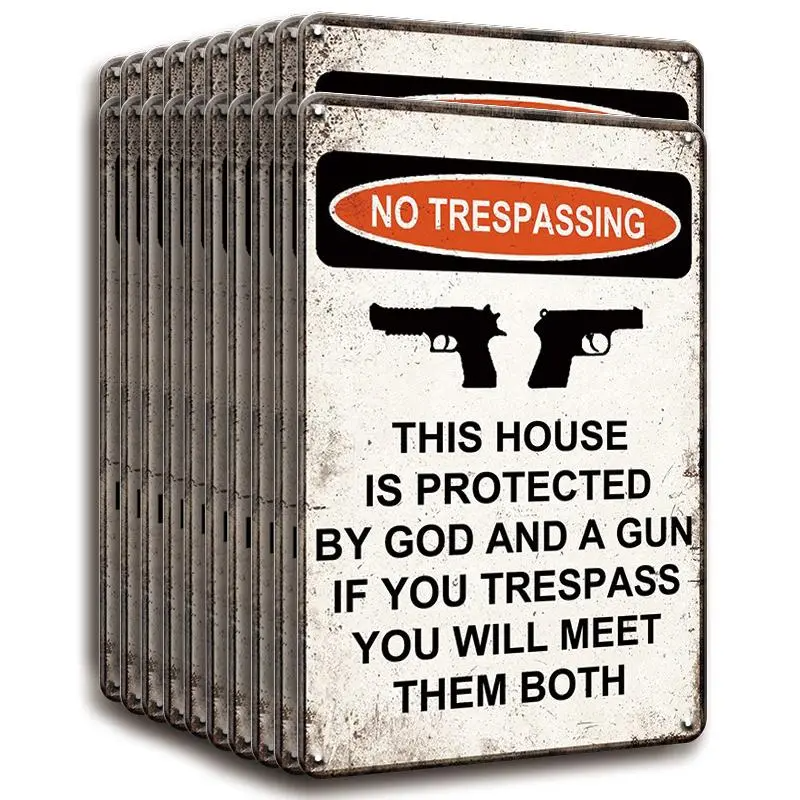  This Week Special Offer49% OFF⚡No Trespassing This House Is Protected Sign🔥BUY MORE FREE MORE🎁