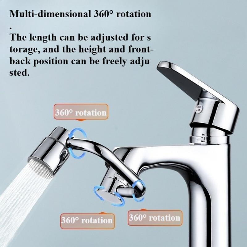 🔥2025 Summer Hot Sale 49% OFF- 🚰Universal sink faucet✨1440° Rotatable Faucet Aerator Extension
