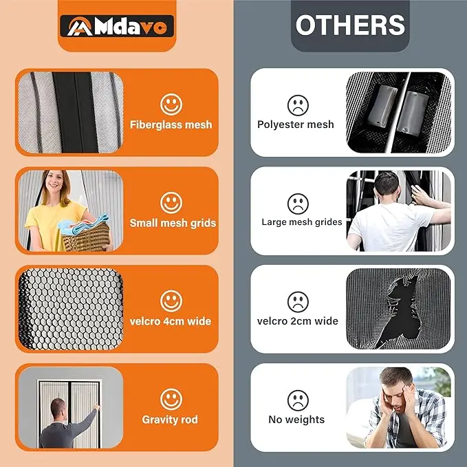 2025 Hot Sale 49% OFF🔥Self Sealing Magnetic Screen Door