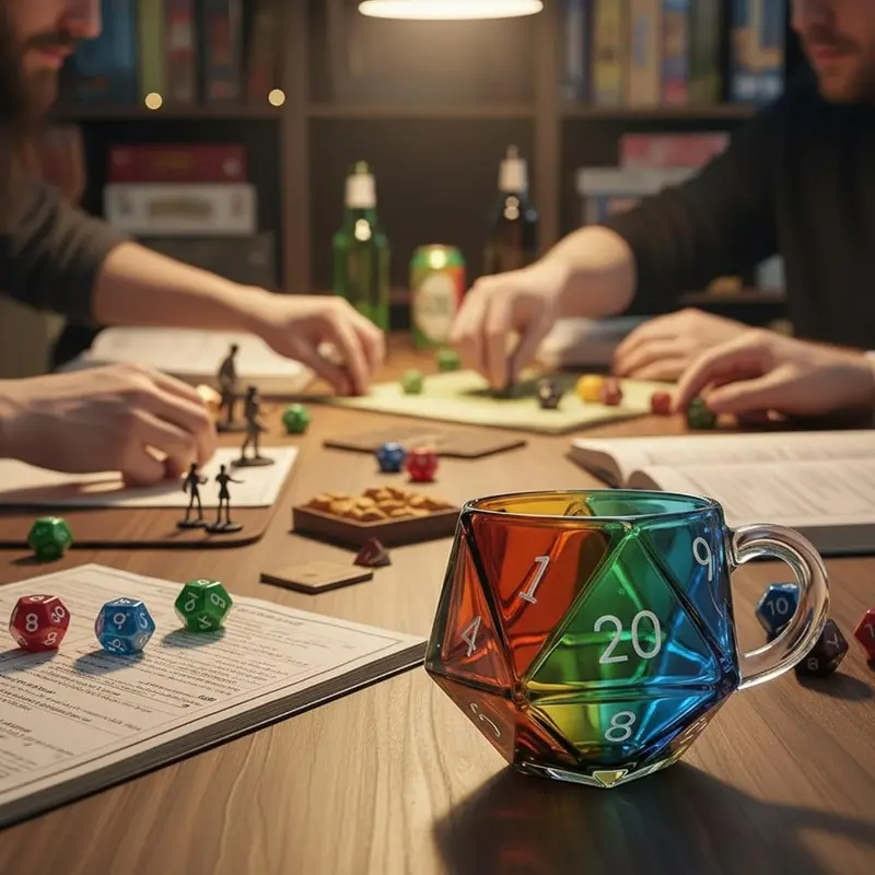 🎄Christmas Sale 50% OFF -Rainbow Glass D20 Dice Cup （BUY 2 FREE SHIPPING)