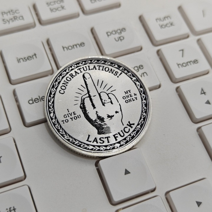 LAST DAY 50% OFF🔥"Last Fuck" Coin🎁BUY MORE FREE MORE
