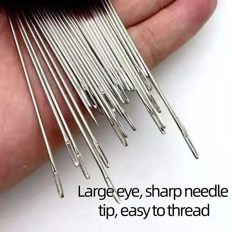 🎄Christmas Sale 49% OFF❤34PCS Big Eye Steel Needles Set🎁BUY MORE FREE MORE