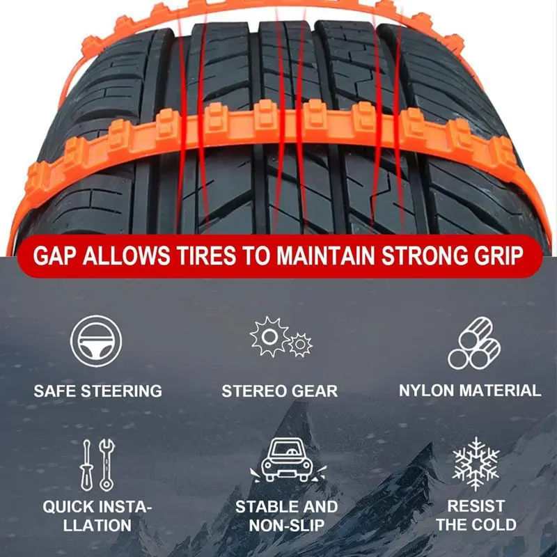 🔥Last Week Clearance Sale 50%🚚Universal Reusable Anti-skid Nylon Tire Chains