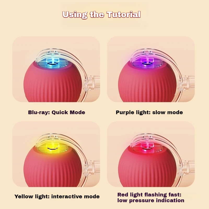 🌲2025 Hot Sale 49% Off🐱🐶2024 Automatic LED Interactive Pet Toys Ball
