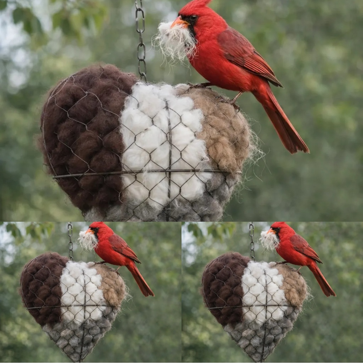 🏆New Year 60% OFF❤️🐦Handmade Alpaca Fiber Bird Nesting Heart