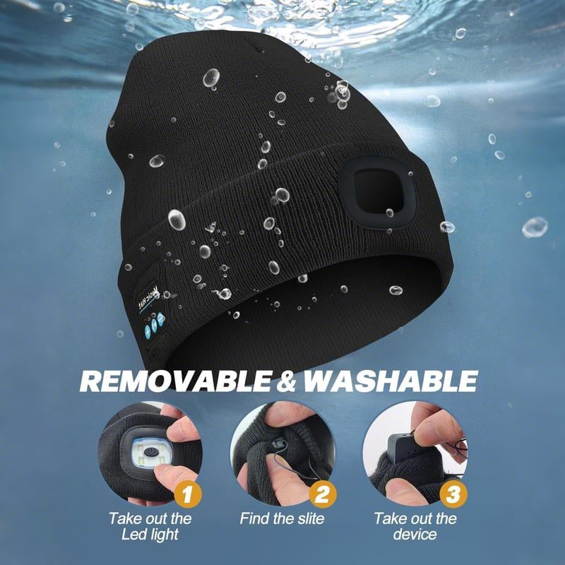 🎄Christmas Sale 49% OFF🏆50K+ SOLD!🔥2025 Upgraded Bluetooth Beanie Hat with Light