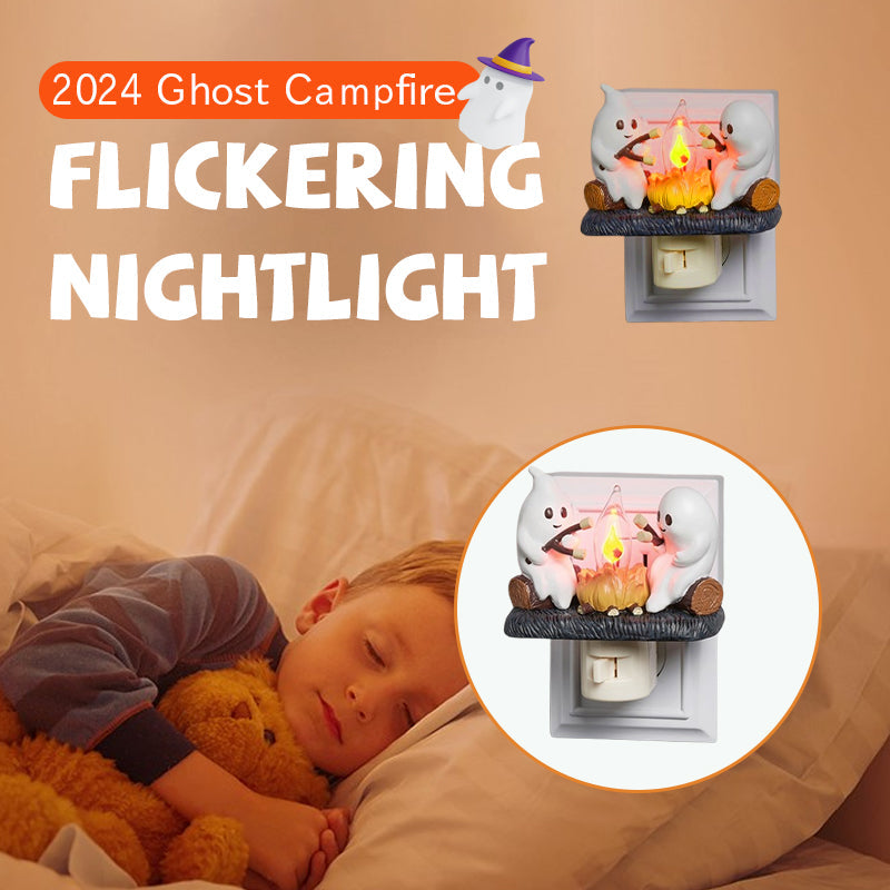 🔥Limited Stock-2024 Ghost Campfire Flickering Nightlight-Buy 2 Free Shipping