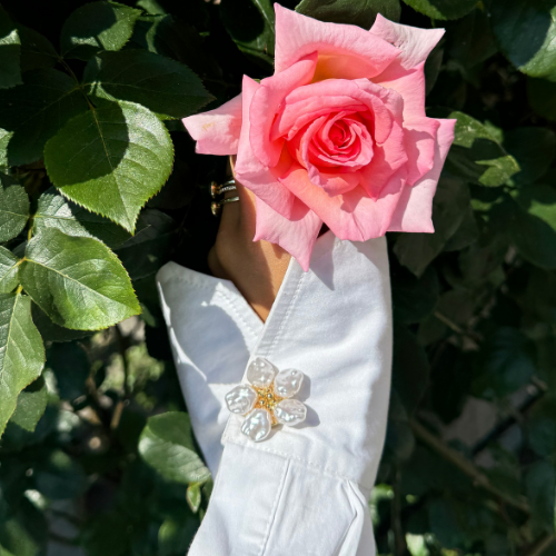 🎄Christmas Hot Sale 49% OFF🎁Floral Button cover - Elevate Your Shirt✨