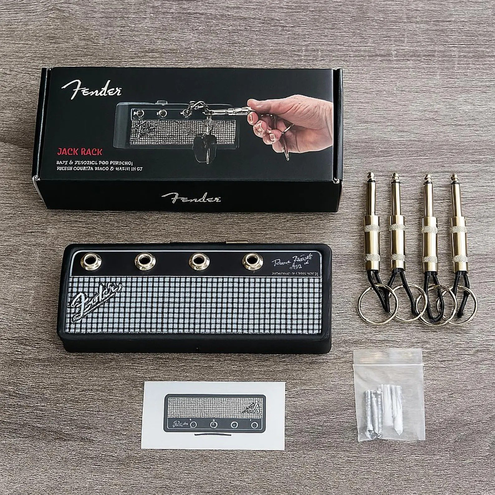 This Week Special Offer 49% OFF🎸 Guitar Amp Key Holder – 4 Plug Keychains & Wall Mount Kit