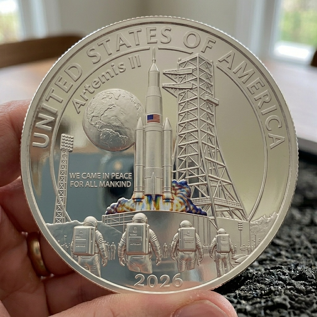 🚀Flash Sale 60% OFF🌕Apollo 11 & Artemis II Commemorative Silver Coin