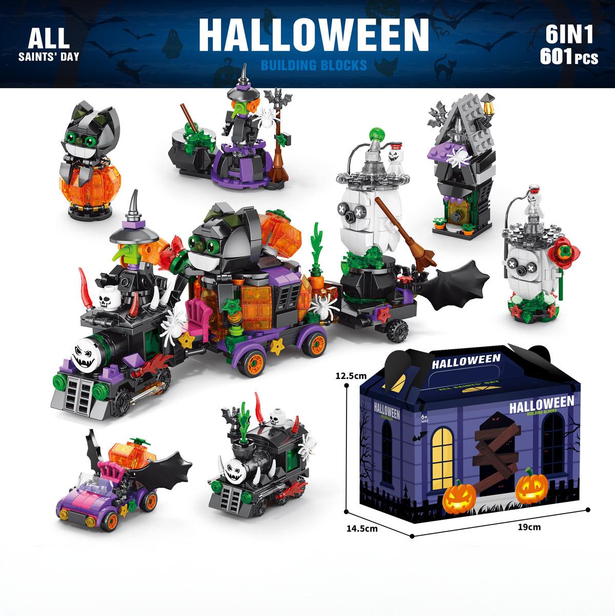 🎁🎁31-Day Halloween Advent Calendar | Spooky Haunted House, Ghosts, Bats & Pumpkins Building Block (  BUY 2 FREE SHIPPING)