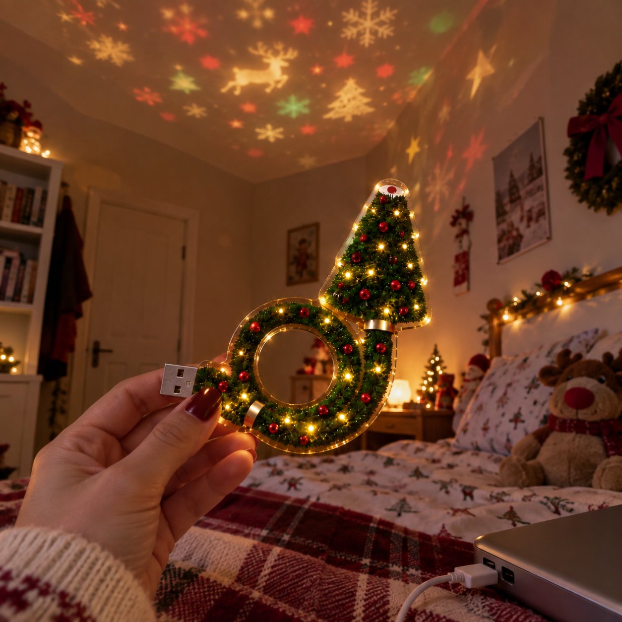 Christmas holiday projector