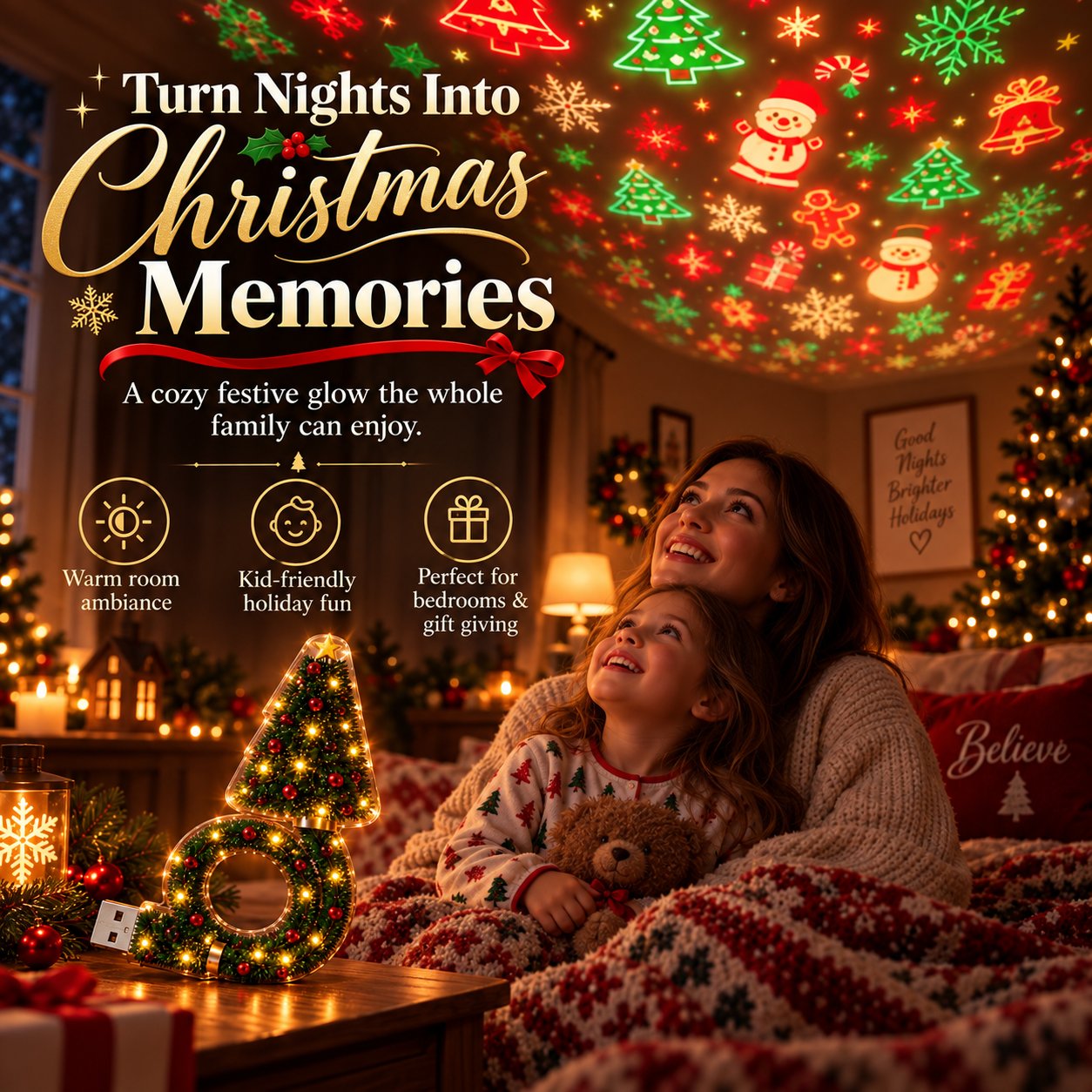 Christmas projector indoor use