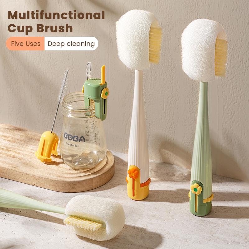 Last Day Clearance Sale 49% OFF🔥Multifunctional 5-in-1 Bottle Cleaning Brush