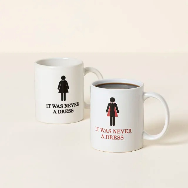 2025 Hot Sale 49% OFF🔥"It Was Never A Dress" Motivational Morphing Mug