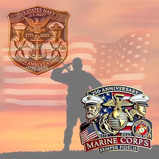 🎖️U.S.250th Anniversary Commemorative Pin – 🫡A Legacy Forged by Honor - BUY MORE SAVE MORE