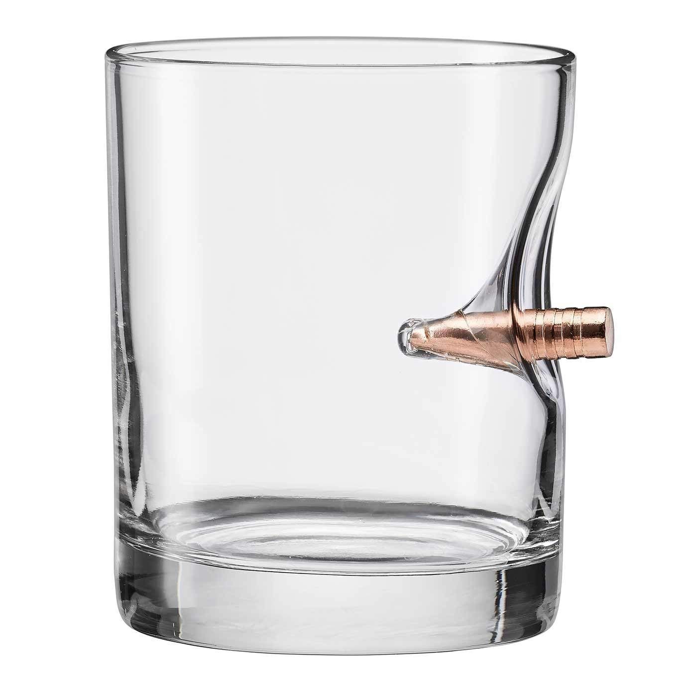 2025 Summer Hot Sale 49% OFF🔥Rocks Glass with Real .308 Bullet- Made in the USA