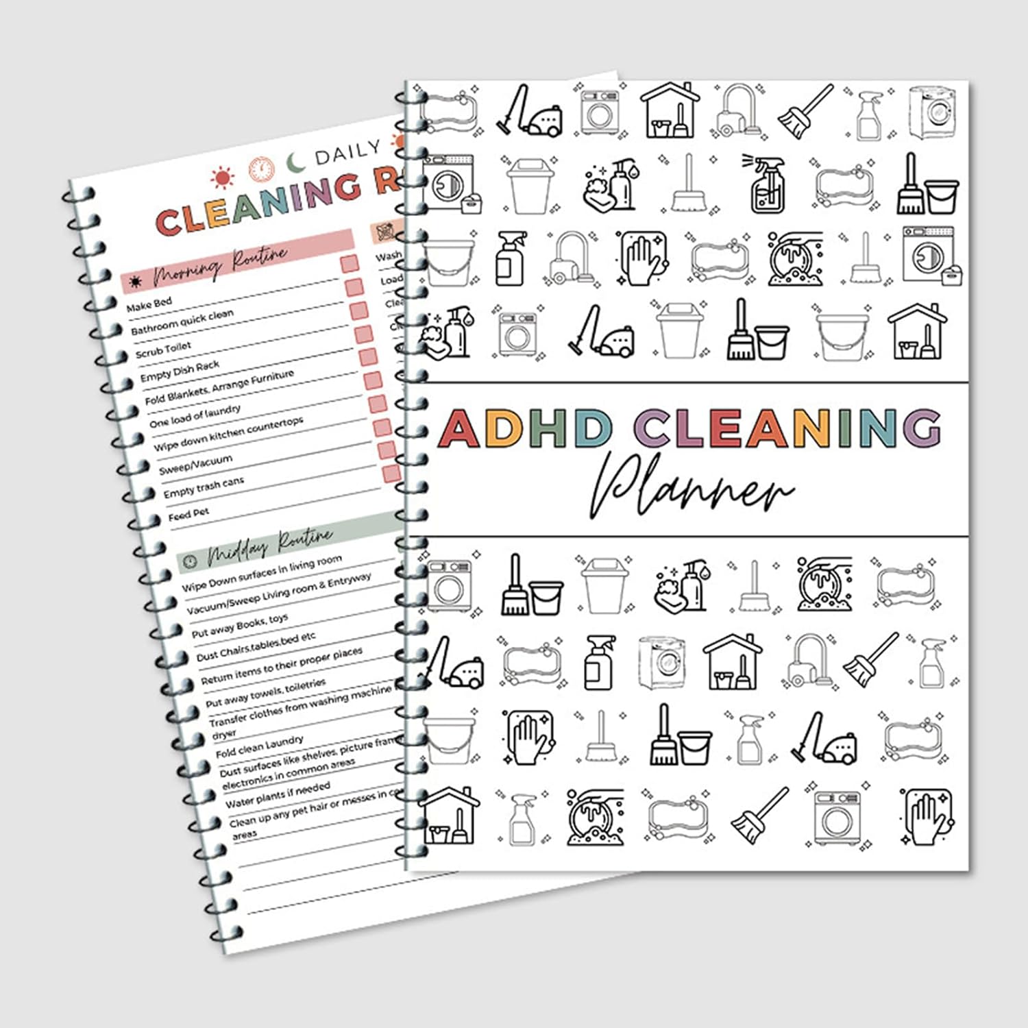 ⏰Last Week Clearance Sale 49% OFF📚ADHD Cleaning Planner Bundle