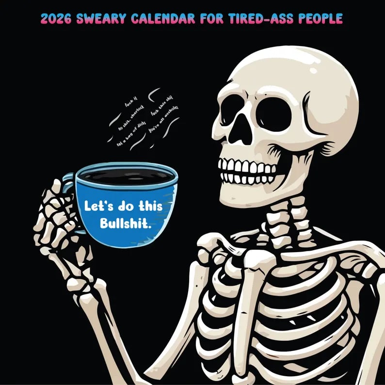 🔥LAST DAY 49% OFF - 🗓️2026 Swear Calendar For Tired-Ass Women
