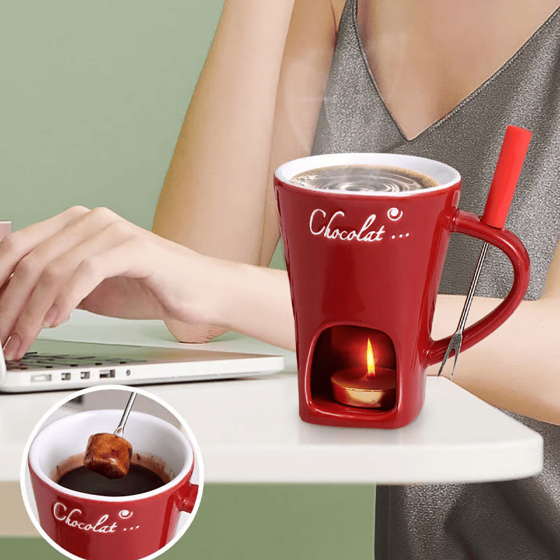 🌲Early Christmas Sale 60% OFF🍫 Ceramic Chocolate Fondue Mug 🎈 Buy 2 Free Shipping 🎁