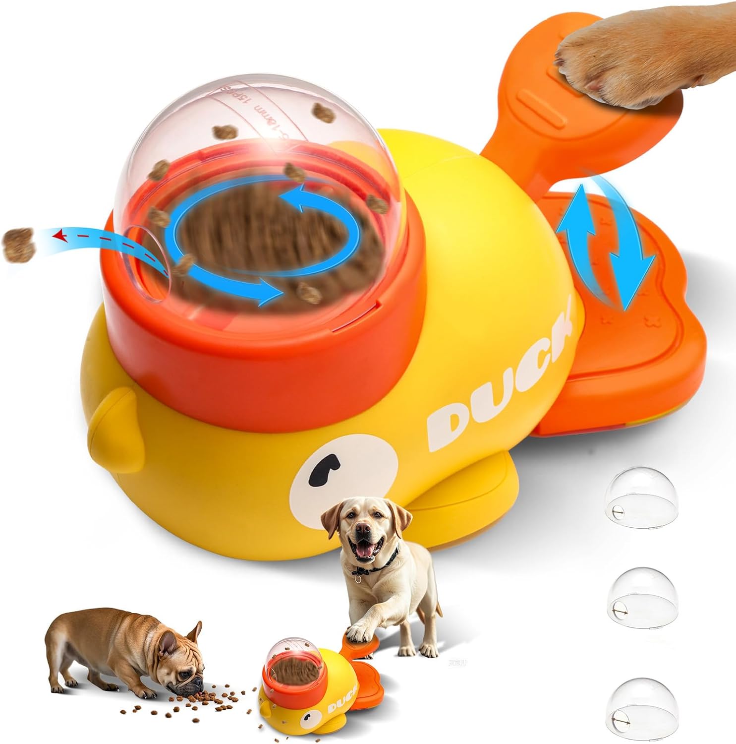 2025 Summer Hot Sale🔥Interactive Duck-Shaped Feeder Puzzle Toy For Cats & Dogs❤