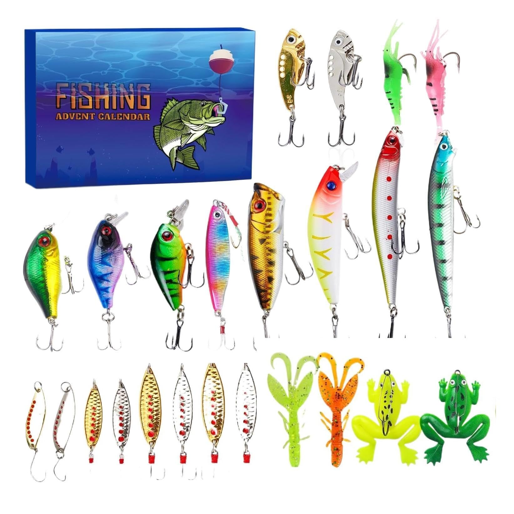 🎄Early Christmas Sale 49% OFF🔥24 Days Fishing Lure Advent Calendar 2025
