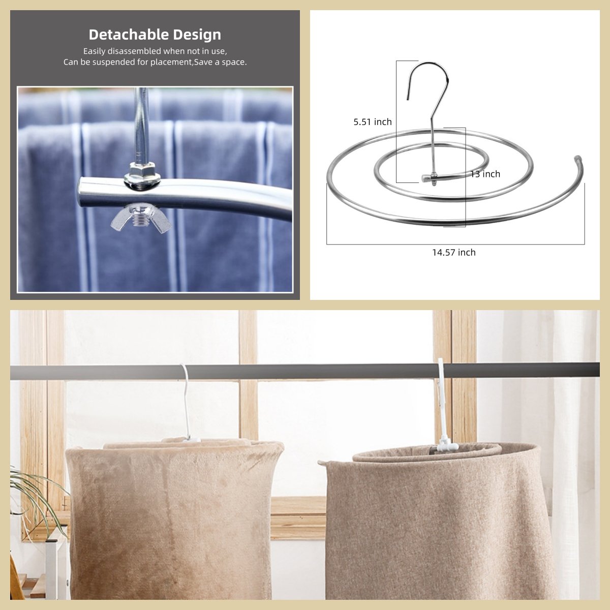 Hot Sale 49% OFF🔥Spiral Sheet Hanger🎁BUY MORE SAVE MORE