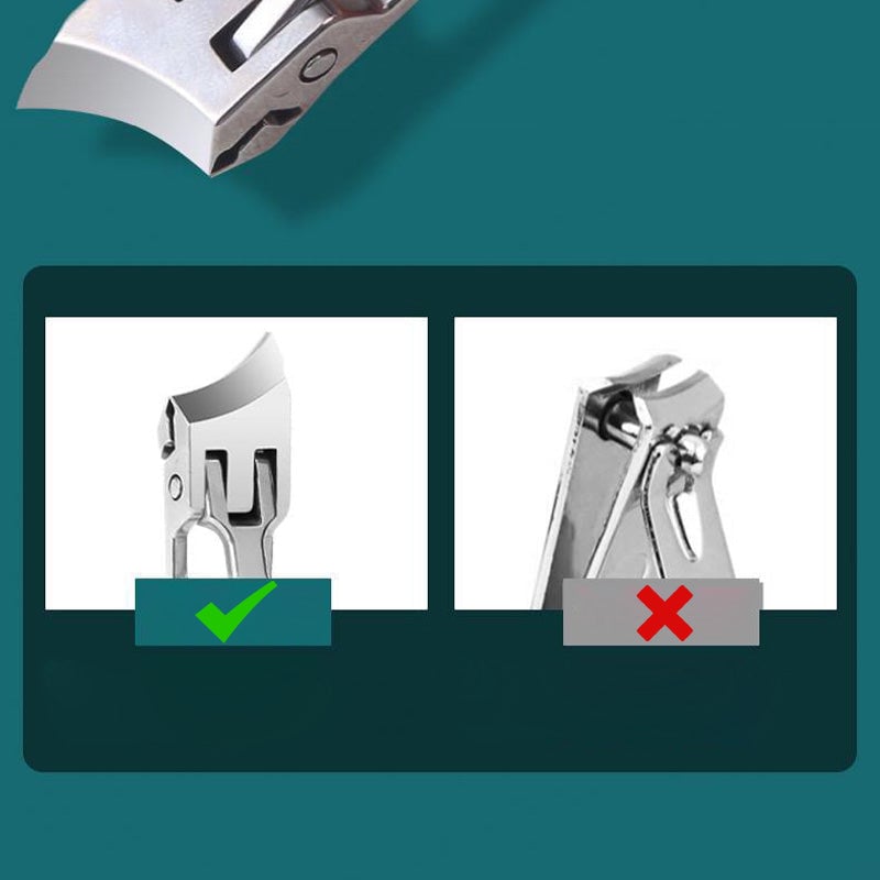 🔥2024 Final Sale-49% OFF 🔥Wide Jaw Opening Anti-Splash Slanted Nail Clipper