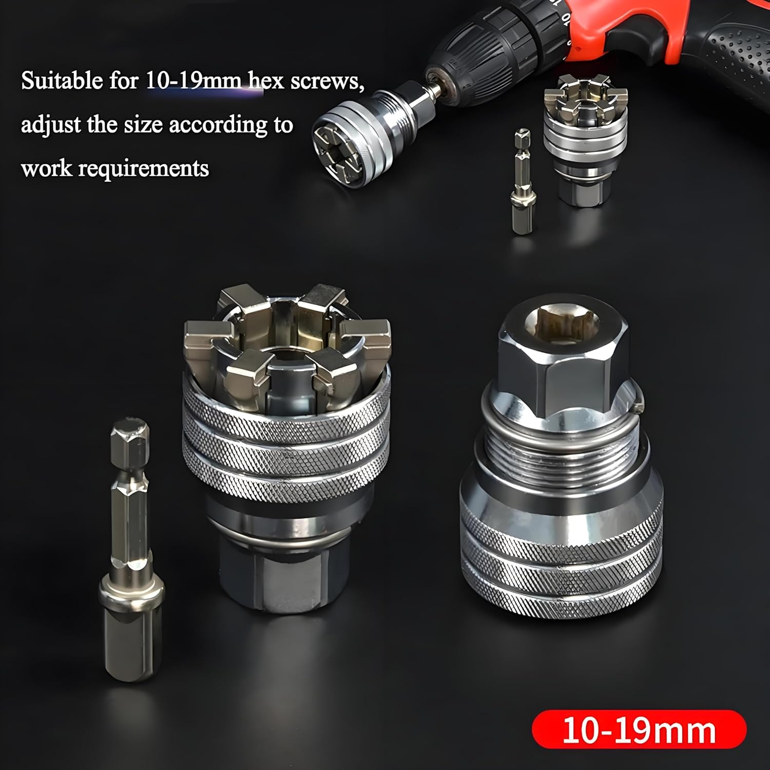 Last Day 49% OFF🔥 Upgraded Adjustable Universal Socket – 10mm-19mm Master Wrench Tool