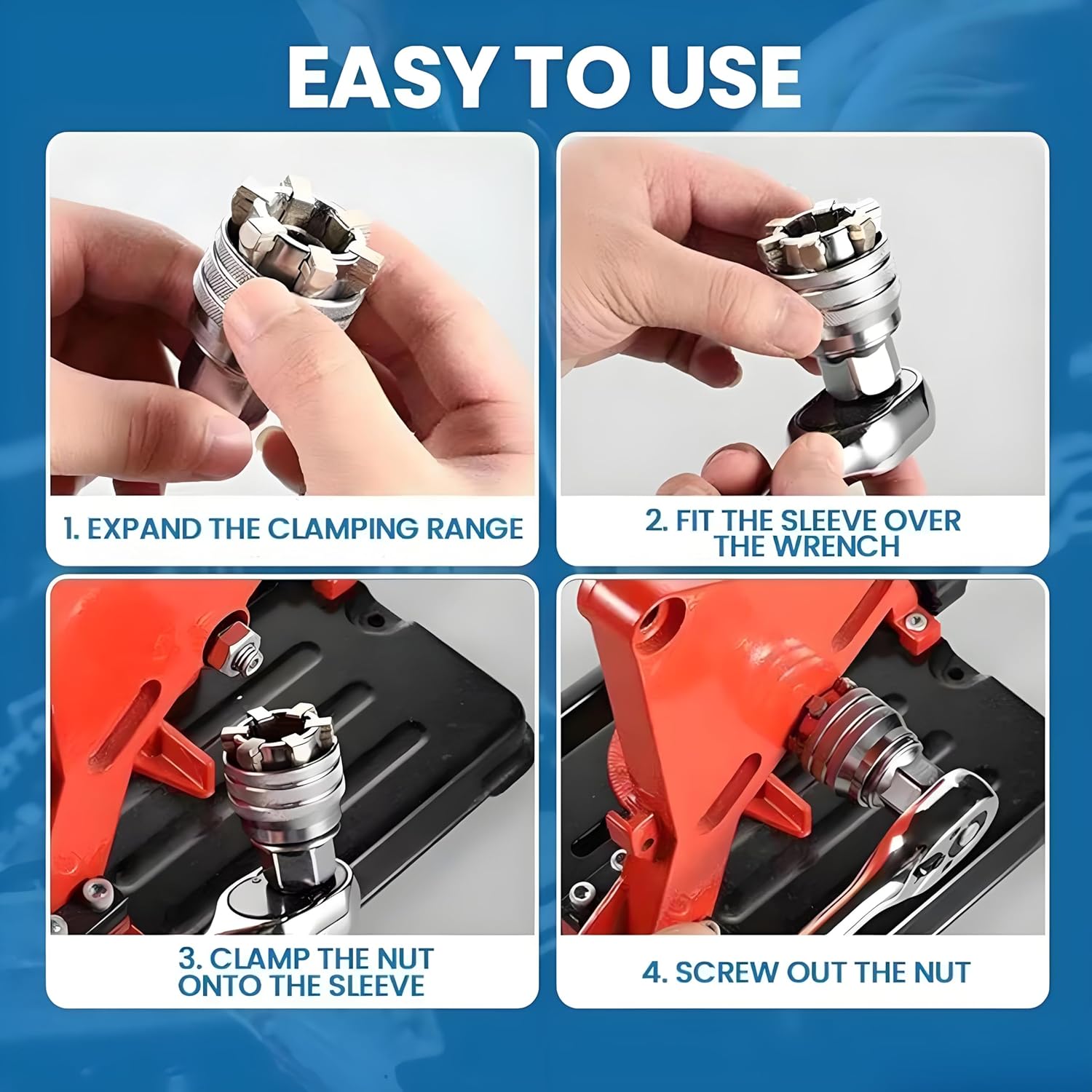 Last Day 49% OFF🔥 Upgraded Adjustable Universal Socket – 10mm-19mm Master Wrench Tool