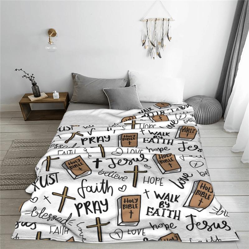 🎄Christmas Sale 49% OFF 🔥Super Soft Christian Bible Jesus Throw Blanket