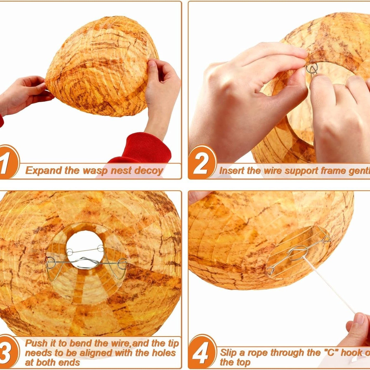 🔥Hot Sale 49% OFF🐝Natural Wasp Deterrent Hive🎁BUY MORE FREE MORE