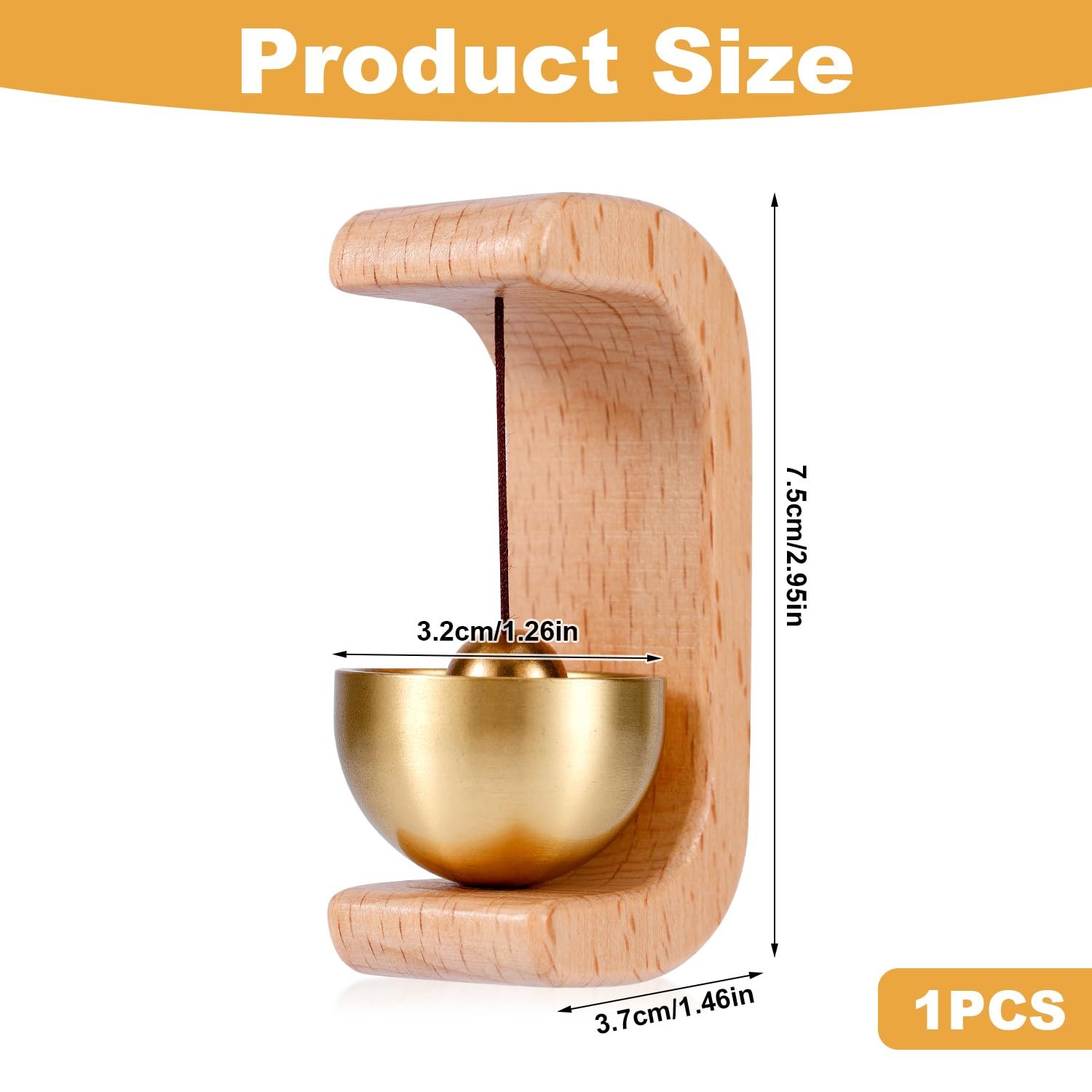 2025 Flash Sale 49% OFF🔔Suction Door Type Solid Wood Wind Chime