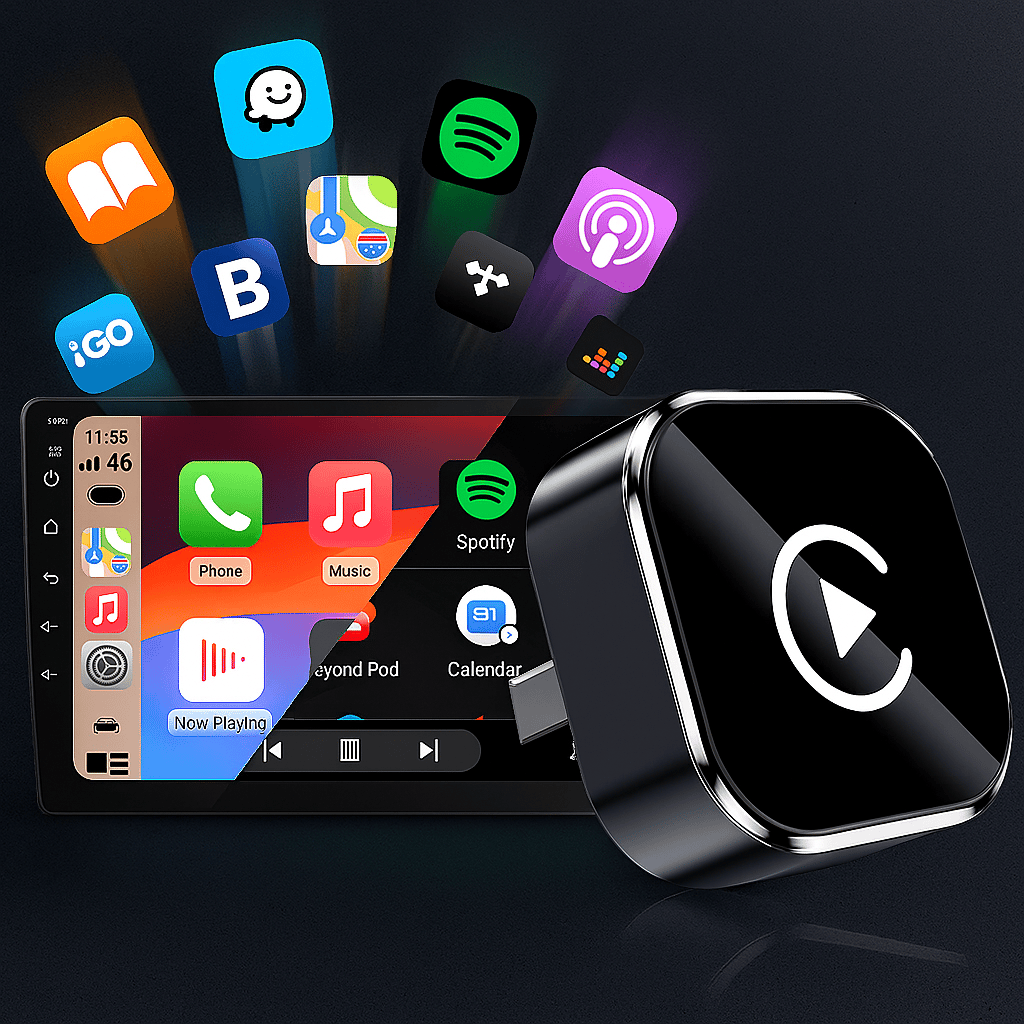 🏆 50K+ SOLD! – Almost Gone💥-✨ 2025 New Upgrade Wireless carplay Adapter for iPhone/Android