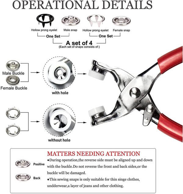 🔥Last Day 50% OFF - Sewing FREE Metal Buttons Installation Set - ✈️BUY 2 GET FREE SHIPPING