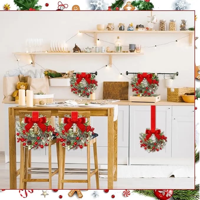 🎄Christmas Sale 49% OFF🔥Christmas Mini Wreaths🎁BUY MORE FREE MORE