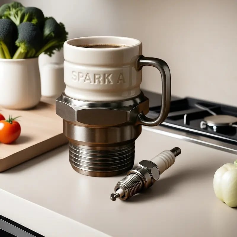 🎄🎁Christmas Sale 50% OFF🔧Creative Spark plug mug🚚BUY 2 Get Free Shipping