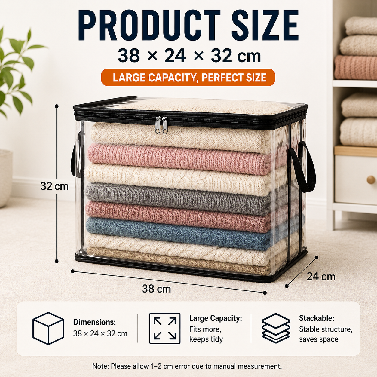 🔥Hot Sale 49% OFF📦Large Heavy-Duty Thick Plastic Clear Storage Bag