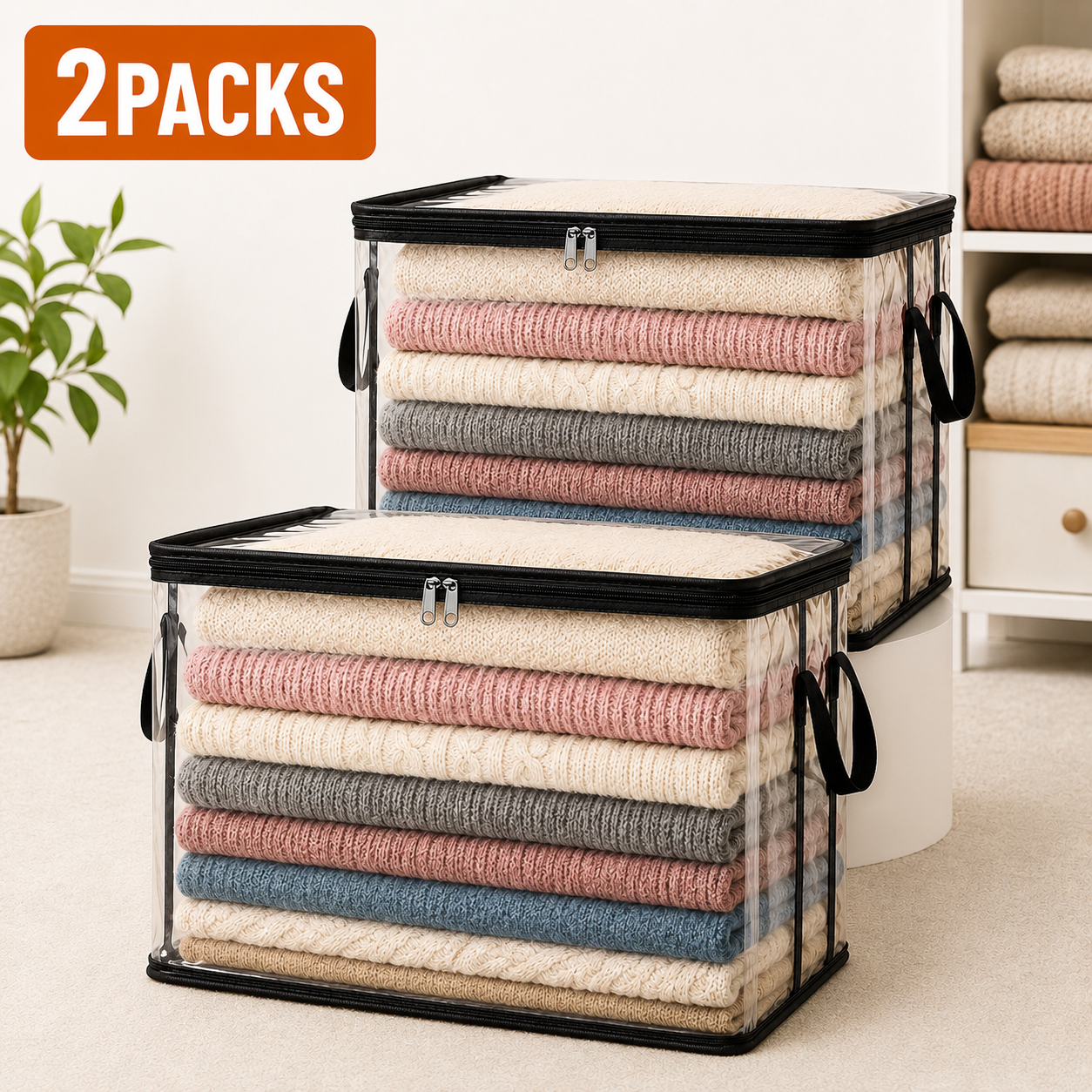 🔥Hot Sale 49% OFF📦Large Heavy-Duty Thick Plastic Clear Storage Bag