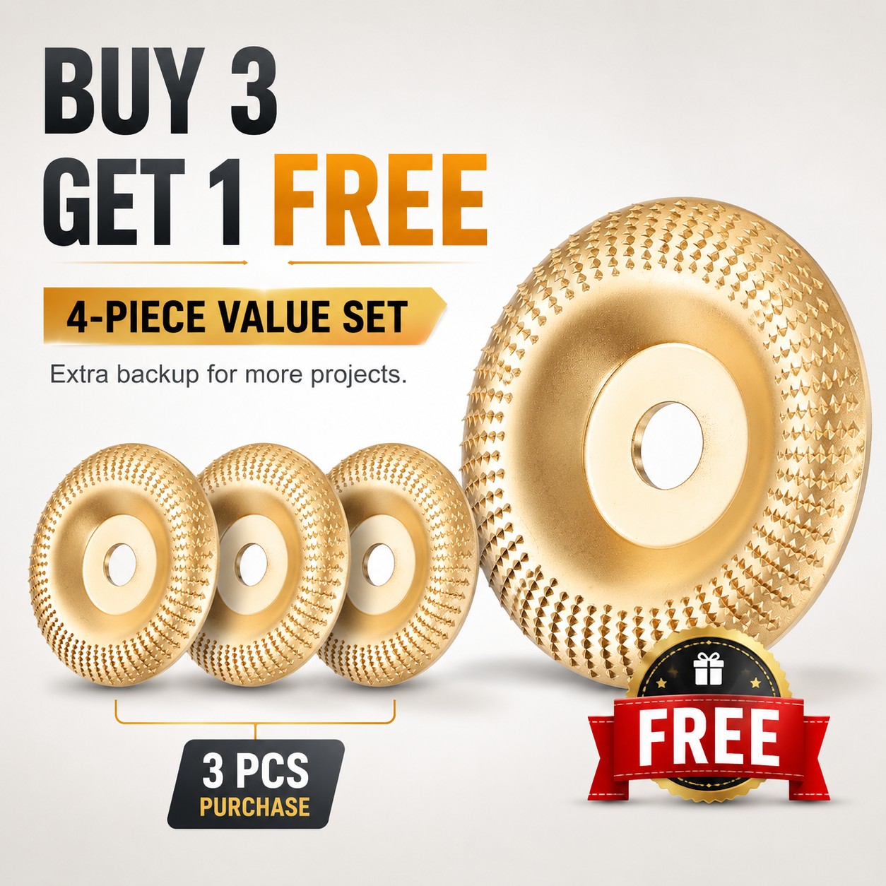 Hot Sale 49% OFF 🔥Heavy-Duty Wood Carving Disc Set