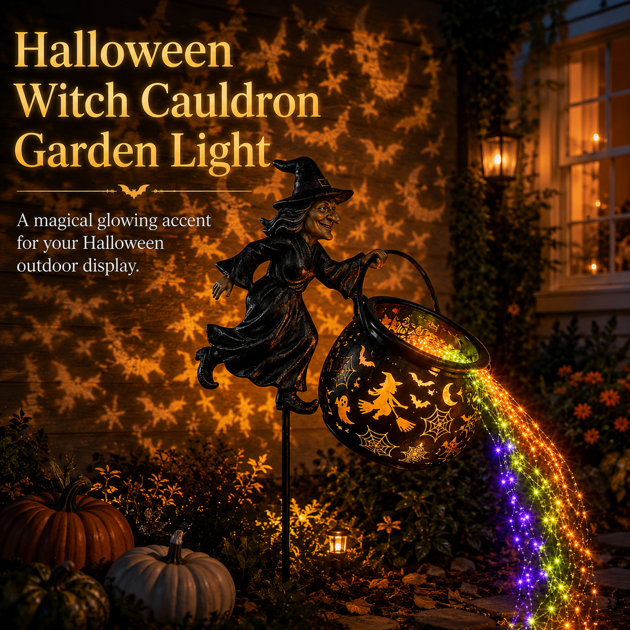 Early Halloween Sale 49% OFF🎃Halloween Witch Cauldron Garden Light