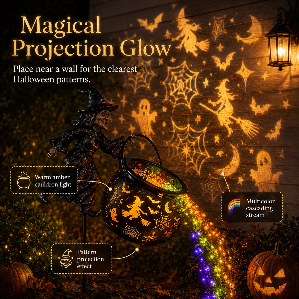 Early Halloween Sale 49% OFF🎃Halloween Witch Cauldron Garden Light