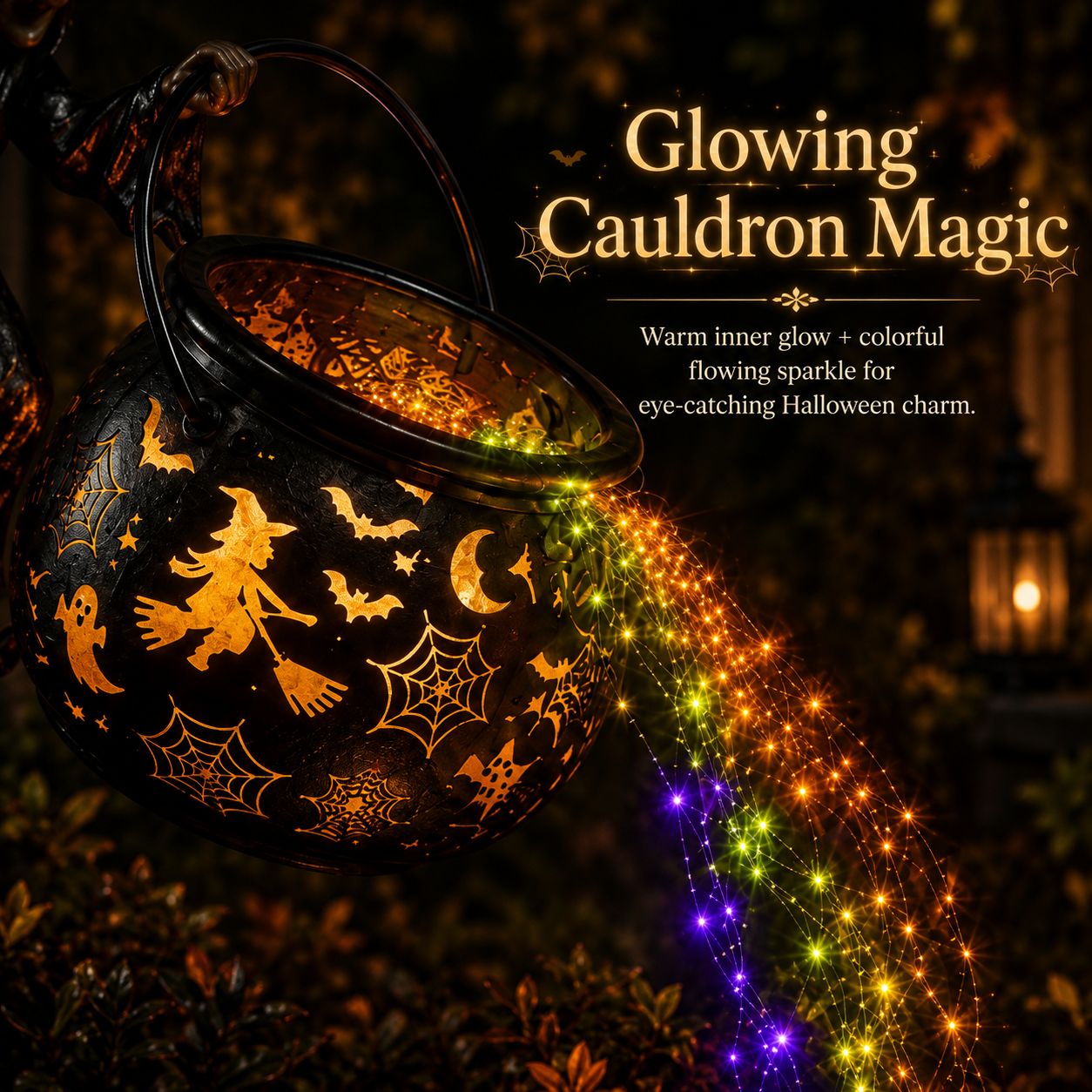 Early Halloween Sale 49% OFF🎃Halloween Witch Cauldron Garden Light