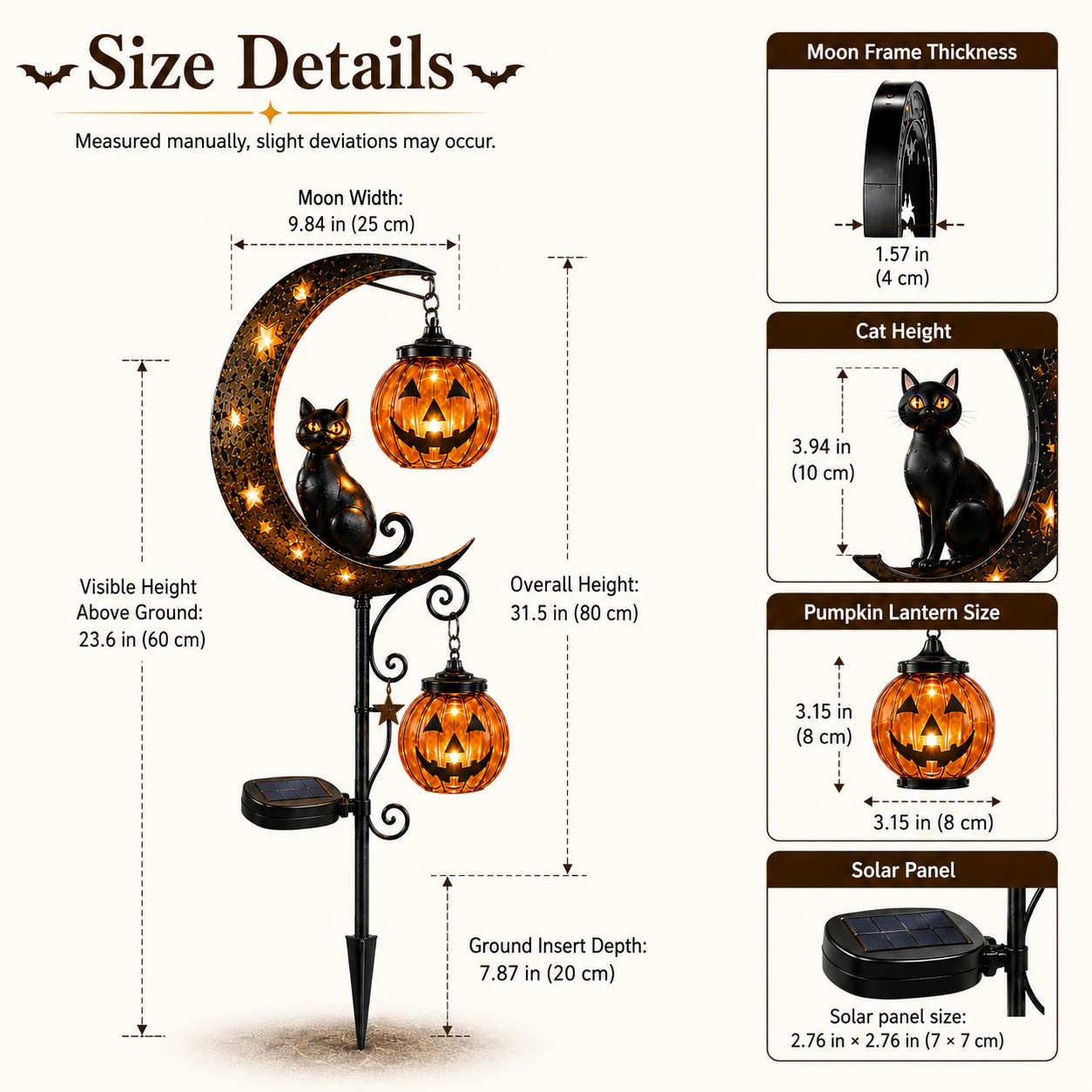 🎃 Halloween Early Bird Sale | 49% OFF Pumpkin Moon Garden Stake Light🎃🐈‍⬛🌙